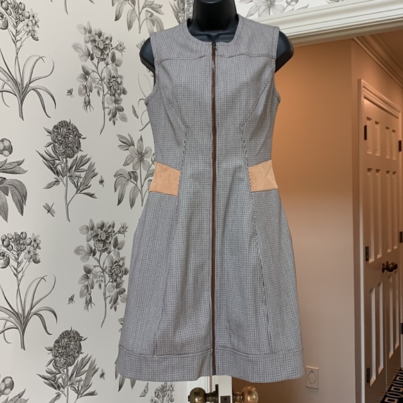 Yigal Azrouel Dresses & Skirts - Yigal Azrouel zip plaid flare dress